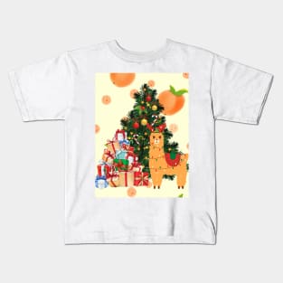 Alpaca gifts tree Kids T-Shirt